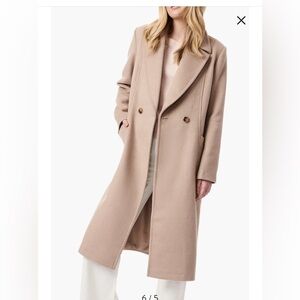 Bernardo Belted Wool Blend Longline Coat